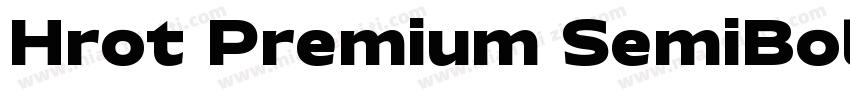 Hrot Premium SemiBold字体转换